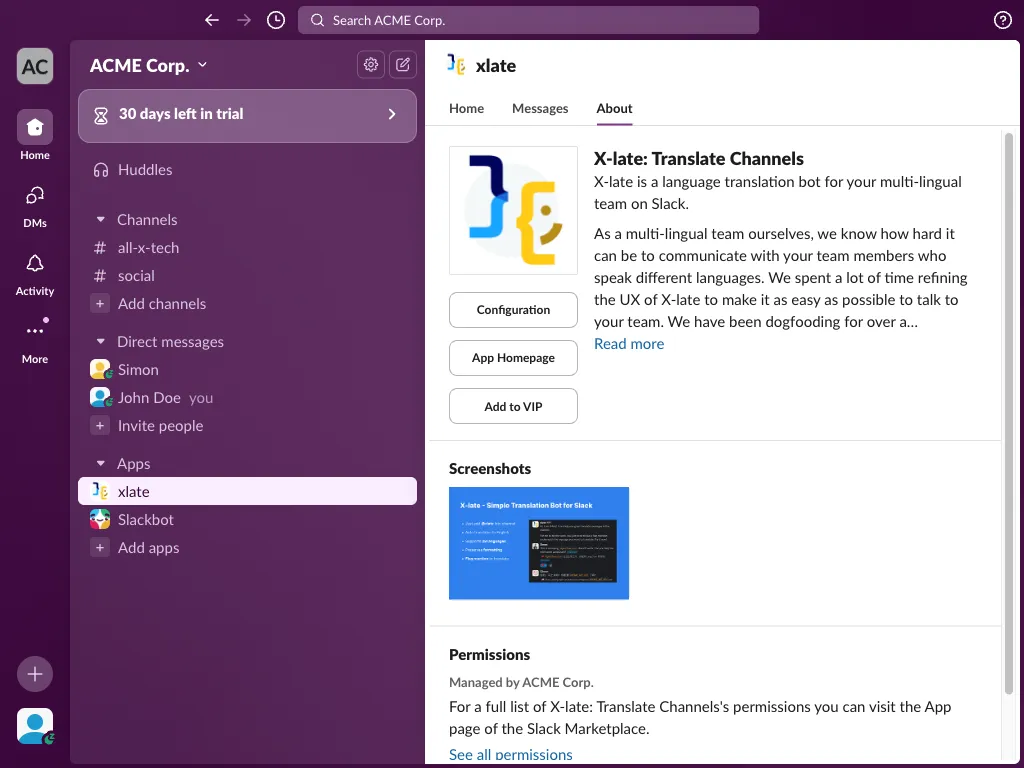 Vorbee about tab